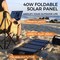 Foldable Portable Solar Charging Panel Charges Power Stations and Personal Electronics, 3 Outputs Type-C/USB QC3.0/DC for Multi Devices, High Conversion Efficiency